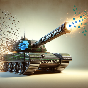 PowerShell fired out of a tank