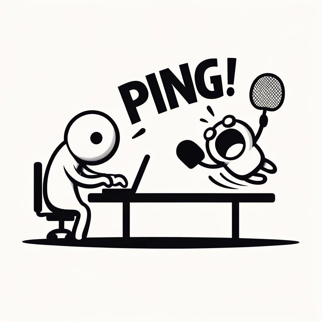 "Ping" is a simple yet an essential command-line tool that allows you to test the reachability of a host on an IP network.